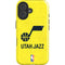 NBA Utah Jazz Yellow Texture iPhone 16 Plus Magsafe Impact Case